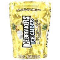 Ice Breakers Gum, Sugar Free, Golden Pineapple, Ice Cubes, 40 Each