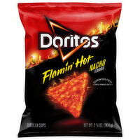 Doritos Tortilla Chips, Flamin' Hot Nacho Flavored, 2.625 Ounce