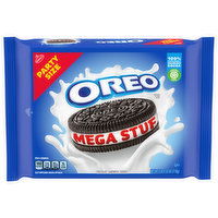 Oreo Sandwich Cookies, Chocolate, Mega Stuf, Party Size, 25.35 Ounce