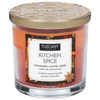 Tuscany Candle Candle, Scented, Soy Blend, Kitchen Spice, 14 Ounce