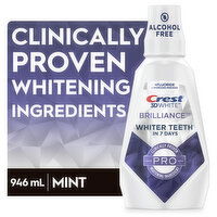 Crest 3D White Brilliance Pro Mouthwash, 32 Fluid ounce