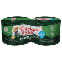 Chicken of the Sea Tuna, Chunk Light, Wild Caught, 4 Each