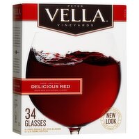 Peter Vella Grape Wine, Delicious Red, 5 Litre