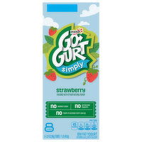 Go-Gurt Simply Yogurt, Low Fat, Strawberry, 8 Each