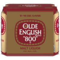 Olde English 800 Malt Liquor, 6 Each