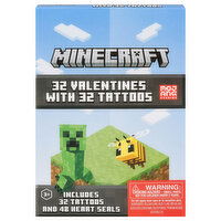 IG Design Group Valentines with Tattoos, Minecraft, 1 Each