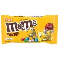 M&M's Chocolate Candies, Peanut, Fun Size, 10.57 Ounce