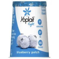 Yoplait Light Yogurt, Fat Free, Blueberry Patch, 6 Ounce