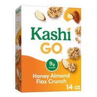 Kashi Go Cold Breakfast Cereal, Honey Almond Flax Crunch, 14 Ounce