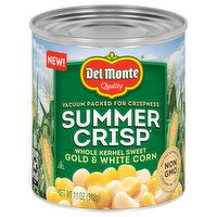 Del Monte Summer Crisp Gold & White Corn, Sweet, Whole Kernel, 11 Ounce