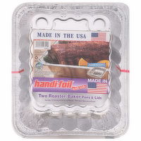 Handi-Foil Pans & Lids, Roaster/Baker, 2 Each