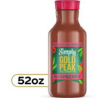 Gold Peak Gold Peak Simply  Tea & Raspberry, Flavored Iced Tea, 52 Fluid ounce