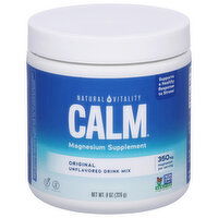 Natural Vitality Calm Magnesium Supplement, Drink Mix, Original, Unflavored, 8 Ounce