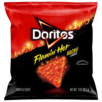 Doritos Flamin' Hot Nacho Flavored Tortilla Chips, 1 Ounce
