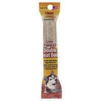 Ultra Chewy Dog Treats, Double Treat Bone, Liver Flavored, 2.8 Ounce