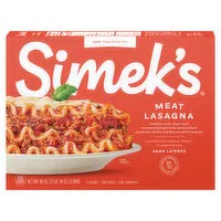 Simek's Lasagna, Meat, Family Size, 46 Ounce