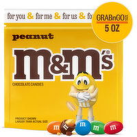 M&M'S M&M'S Peanut Milk Chocolate Candy Grab N Go Bag, 5.002 Ounce