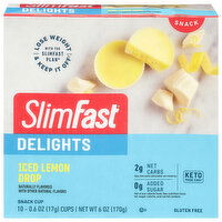 SlimFast Delights Iced Lemon Drops Snack Cup, 10 Each