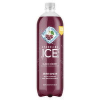 Sparkling Ice Sparkling Water, Zero Sugar, Black Cherry, 33.8 Fluid ounce