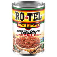 Ro-Tel Chili Fixins, Seasoned Diced Tomatoes and Green Chilies, 10 Ounce