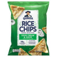 Quaker Rice Chips, Sour Cream & Chive, 2.5 Ounce