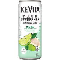 KeVita Sparkling Drink, Mojita Lime Mint Coconut, Probiotic Refresher, 12 Fluid ounce