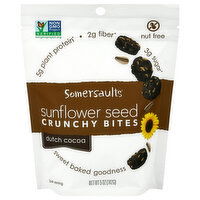 Somersaults Crunchy Bites, Sunflower Seed, Dutch Cocoa, 5 Ounce