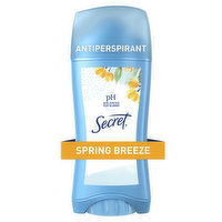 Secret Invisible Solid Antiperspirant and Deodorant, Spring Breeze, 2.6 oz, 2.6 Ounce