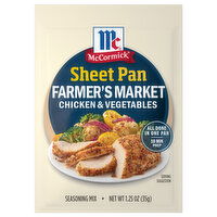 McCormick One Sheet Pan Farmer's Market Chicken & Vegetables Seasoning Mix, 1.25 Ounce