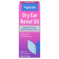 Hyland's Naturals Dry Ear Relief Oil, Day & Night, Ages 2+, 0.5 Fluid ounce