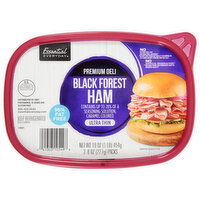 Essential Everyday Ham, Black Forest, Ultra Thin, Premium Deli, 2 Each