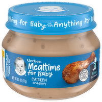 Gerber Mealtime for Baby Baby Food, Chicken and Gravy, Sitter 2nd Foods, 2.5 Ounce