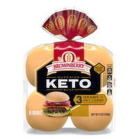 Brownberry Keto White Buns, 8  count, 12 oz, 8 Each