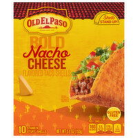 Old El Paso Taco Shells, Bold, Nacho Cheese Flavored, 10 Each