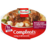 Hormel Compleats Meatloaf & Gravy with Mashed Potatoes, 9 Ounce