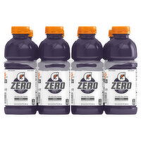 Gatorade Zero Thirst Quencher, Grape, Zero Sugar, 8 Each