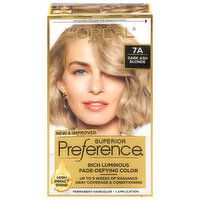 Superior Preference Permanent Haircolor, Dark Ash Blonde, 7A, 1 Each