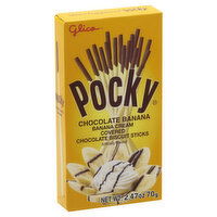 Glico Pocky Chocolate Biscuit Sticks, Chocolate Banana, 2.47 Ounce