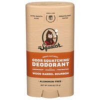 Dr. Squatch Deodorant, Odor Squatching, Wood Barrel Bourbon, 2.65 Ounce