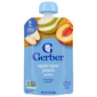 Gerber Sitter 2nd Foods Apple Pear Peach Puree, 3.5 Ounce