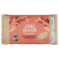 Wild Harvest Rice, Organic, Brown, Basmati, Indian, 32 Ounce