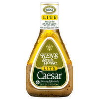 Ken's Steak House Dressing & Marinade, Lite, Caesar, 16 Fluid ounce