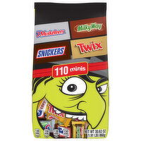 Mars Wrigley Candy, Assorted, Minis, 110 Each