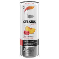 Celsius Live Fit Sparkling Raspberry Peach Energy Drink, 12 Fluid ounce