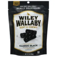 Wiley Wallaby Licorice, Gourmet, Classic Black, Soft & Chewy, 10 Ounce