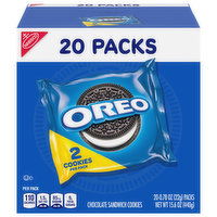 OREO Chocolate Sandwich Cookies, Snack Packs, 15.6 Ounce