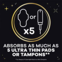 Always ZZZ ZZZ ZZZ Overnight Disposable Period Underwear Size S-M, 7 Each