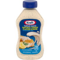 Kraft Tartar Sauce with Natural Lemon Flavor & Herb, 12 Fluid ounce