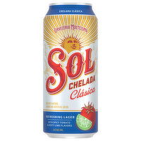 Sol Chelada Clasica Beer, 16 Fluid ounce