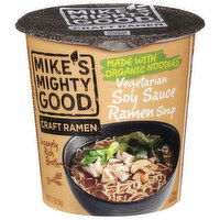 Mike's Mighty Good Ramen Soup, Soy Sauce, Vegetarian, 1.7 Ounce